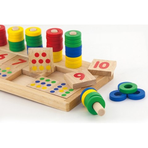 VIGA Drewniane Liczydło Talesa Kreatywna Liczarka Montessori VIGA Drewniane Liczydło Talesa Kreatywna Liczarka Montessori