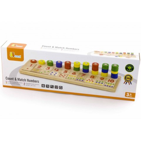 VIGA Drewniane Liczydło Talesa Kreatywna Liczarka Montessori VIGA Drewniane Liczydło Talesa Kreatywna Liczarka Montessori
