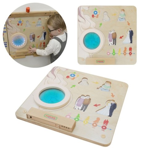 MASTERKIDZ Tablica Edukacyjna Cykl Życia Człowieka Montessori MASTERKIDZ Tablica Edukacyjna Cykl Życia Człowieka Montessori
