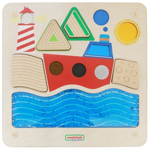 MASTERKIDZ Tablica Edukacyjna Sensoryczna Żeglowanie Ocean Montessori MASTERKIDZ Tablica Edukacyjna Sensoryczna Żeglowanie Ocean Montessori