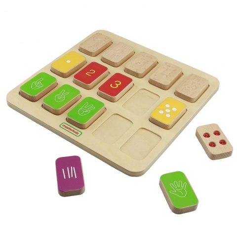 MASTERKIDZ Tablica Edukacyjna Układanka Nauka Liczenia Montessori MASTERKIDZ Tablica Edukacyjna Układanka Nauka Liczenia Montessori