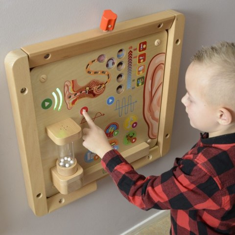 MASTERKIDZ Tablica Edukacyjna Zmysł Słuchu Montessori MASTERKIDZ Tablica Edukacyjna Zmysł Słuchu Montessori