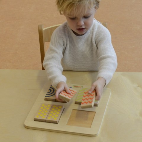 MASTERKIDZ Układanka Dwustronne Dotykowe Klocki Wizualne Montessori MASTERKIDZ Układanka Dwustronne Dotykowe Klocki Wizualne Montessori