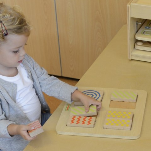 MASTERKIDZ Układanka Dwustronne Dotykowe Klocki Wizualne Montessori MASTERKIDZ Układanka Dwustronne Dotykowe Klocki Wizualne Montessori