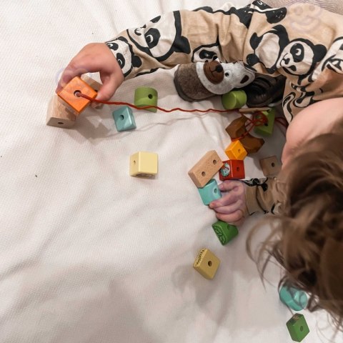 TOOKY TOY Układanka Klocki Do Nawlekania o Tematyce Lasu TOOKY TOY Układanka Klocki Do Nawlekania o Tematyce Lasu