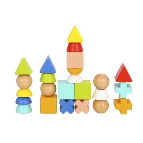 TOOKY TOY Drewniane Klocki Układanka Gra 24 Wzory 36 el. TOOKY TOY Drewniane Klocki Układanka Gra 24 Wzory 36 el.