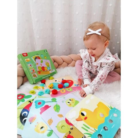 TOOKY TOY Układanka Klocki dla Dzieci Zwierzęta Dopasuj Nauka Kształtów Kolorów + Plansze TOOKY TOY Układanka Klocki dla Dzieci Zwierzęta Dopasuj Nauka Kształtów Kolorów + Plansze
