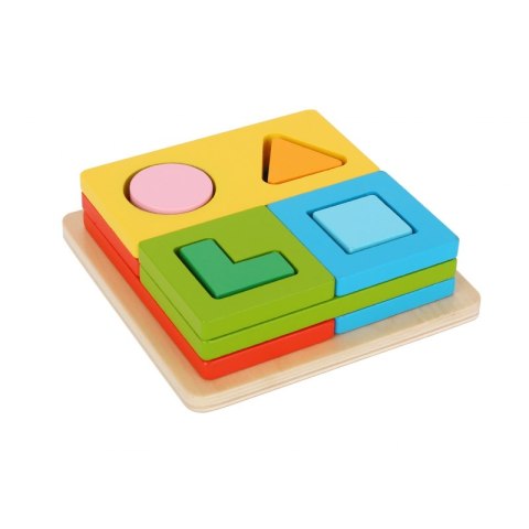 TOOKY TOY Układanka Montessori Kształty i Kolory FSC TOOKY TOY Układanka Montessori Kształty i Kolory FSC