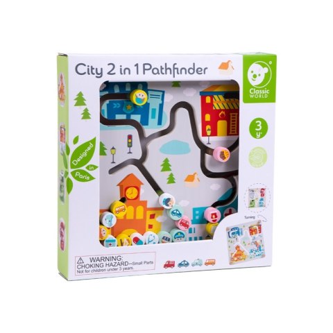 CLASSIC WORLD Gra Logiczna 2w1 Segregacja Odpadów Sorter Miasto CLASSIC WORLD Gra Logiczna 2w1 Segregacja Odpadów Sorter Miasto
