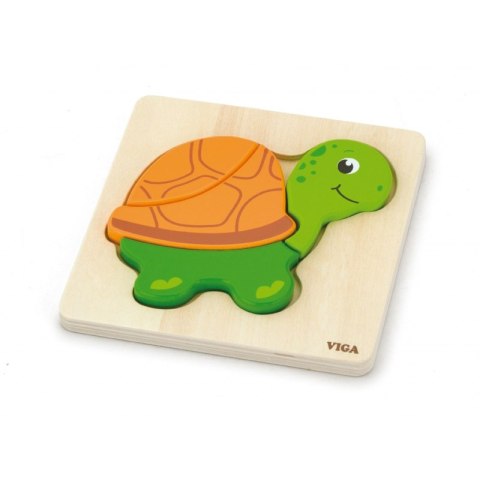 VIGA Pierwsze drewniane Puzzle maluszka Żólwik VIGA Pierwsze drewniane Puzzle maluszka Żólwik