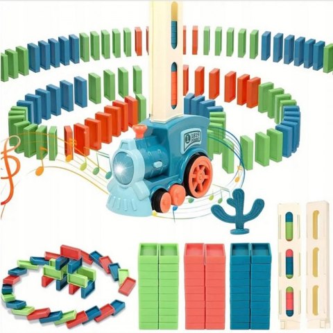 WOOPIE Elektryczna Ciuchcia Lokomotywa do Klocków Domino 63 el. WOOPIE Elektryczna Ciuchcia Lokomotywa do Klocków Domino 63 el.