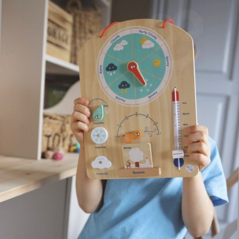 Tooky Toy Edukacyjne Pudełko Montessori Układanka Liczydło Tablica Pogody 6w1 od 3 Lat Tooky Toy Edukacyjne Pudełko Montessori Układanka Liczydło Tablica Pogody 6w1 od 3 Lat