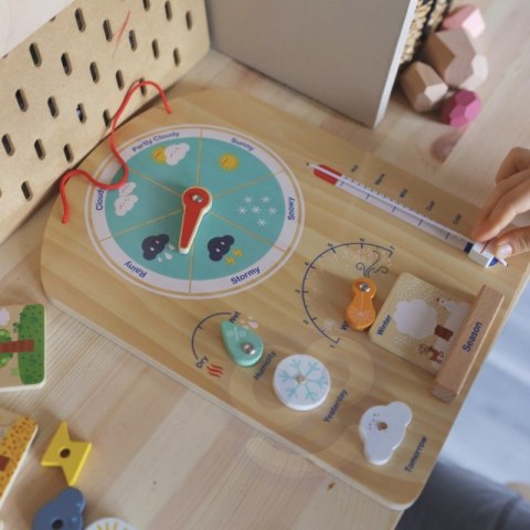 Tooky Toy Edukacyjne Pudełko Montessori Układanka Liczydło Tablica Pogody 6w1 od 3 Lat Tooky Toy Edukacyjne Pudełko Montessori Układanka Liczydło Tablica Pogody 6w1 od 3 Lat