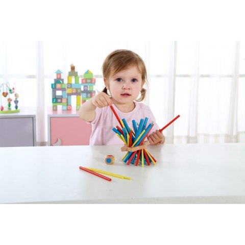 TOOKY TOY Drewniana Gra Zręcznościowa Bierki Zwariowane Patyczki TOOKY TOY Drewniana Gra Zręcznościowa Bierki Zwariowane Patyczki