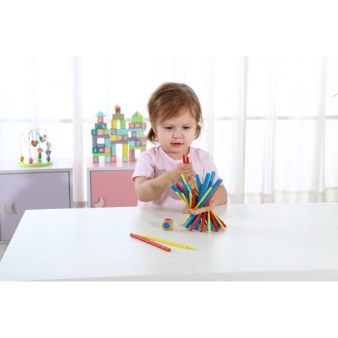 TOOKY TOY Drewniana Gra Zręcznościowa Bierki Zwariowane Patyczki TOOKY TOY Drewniana Gra Zręcznościowa Bierki Zwariowane Patyczki