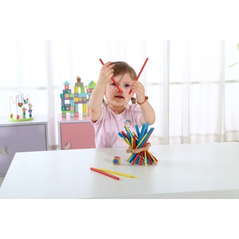 TOOKY TOY Drewniana Gra Zręcznościowa Bierki Zwariowane Patyczki TOOKY TOY Drewniana Gra Zręcznościowa Bierki Zwariowane Patyczki