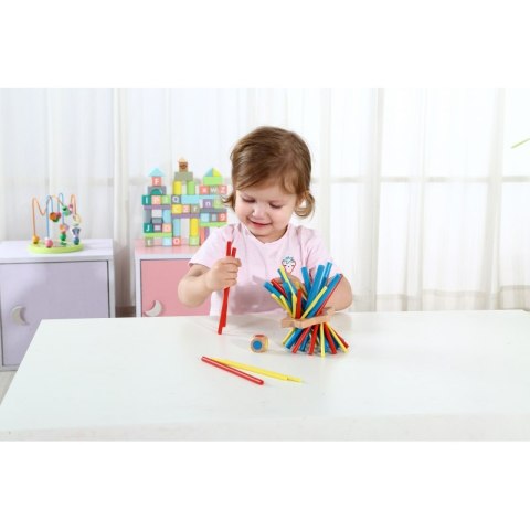 TOOKY TOY Drewniana Gra Zręcznościowa Bierki Zwariowane Patyczki TOOKY TOY Drewniana Gra Zręcznościowa Bierki Zwariowane Patyczki