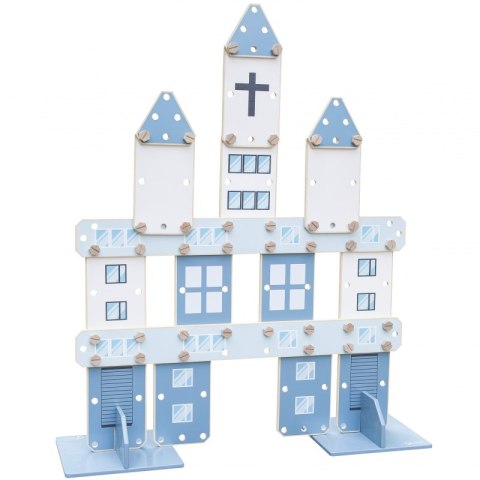 CLASSIC WORLD EDU Ogromne Klocki Konstrukcyjne Drewniane Zestaw Szpital Kościół Wieża 97 el. CLASSIC WORLD EDU Ogromne Klocki Konstrukcyjne Drewniane Zestaw Szpital Kościół Wieża 97 el.