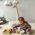 TOOKY TOY Drewniane Pudełko Klocki Sensoryczne Układanka Multifunkcyjna Kształty Dźwięk Dotyk 12 el.