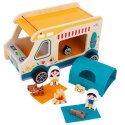 TOOKY TOY Drewniany Kamper Postacie Kemping