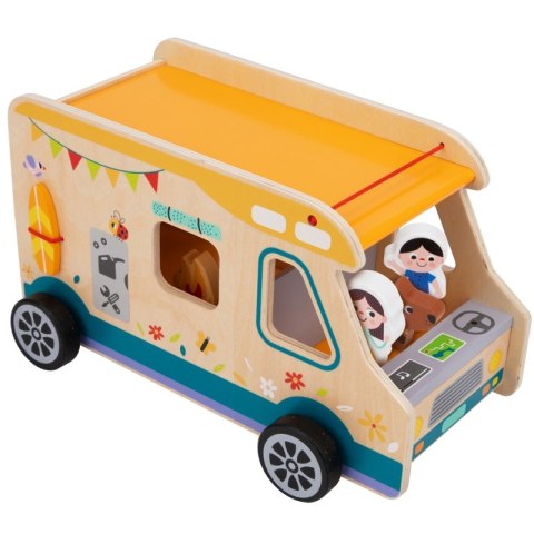 TOOKY TOY Drewniany Kamper Postacie Kemping TOOKY TOY Drewniany Kamper Postacie Kemping