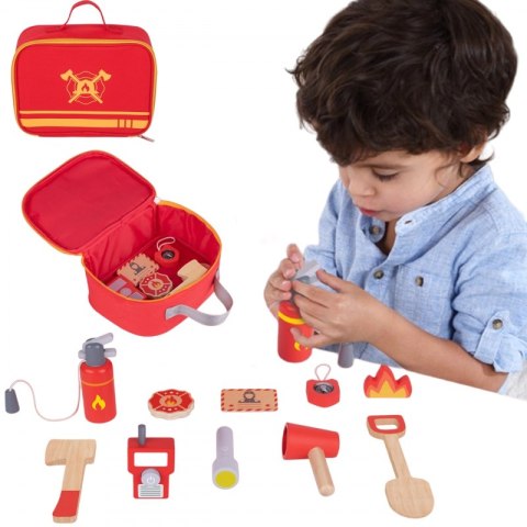 TOOKY TOY Zestaw Małego Strażaka dla Dzieci 11 el. TOOKY TOY Zestaw Małego Strażaka dla Dzieci 11 el.
