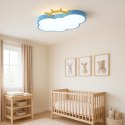 Lampa LED sufitowa plafon do pokoju dziecięcego ściemniana LUMELA + pilot chmurka niebieska
