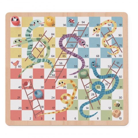 WOOPIE GREEN Gry Planszowe Logiczne 2w1 Ludo Chińczyk + Węże i Drabiny WOOPIE GREEN Gry Planszowe Logiczne 2w1 Ludo Chińczyk + Węże i Drabiny