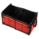 Organizer do bagażnika torba do samochodu czarny czerwony 58x37x32