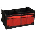 Organizer do bagażnika torba do samochodu czarny czerwony 58x37x32