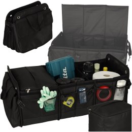 Organizer do bagażnika solidny kufer do samochodu z chłodzeniem i pokrywą XXL Premium 37x75x32cm