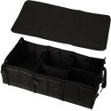 Organizer do bagażnika solidny kufer do samochodu z chłodzeniem i pokrywą XXL Premium 37x75x32cm