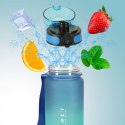 Butelka na wodę bidon z ustnikiem sportowy 600ml niebiesko-zielony