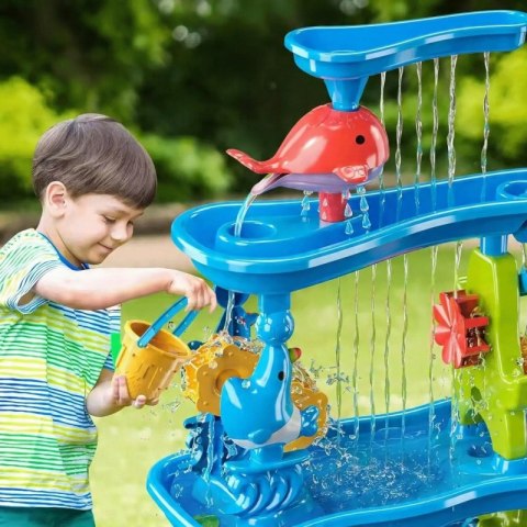 WOOPIE Ogromny Aquapark Stolik Wodny 6w1 Piaskownica Wodospad Tor Wodny 6-poziomowy Modułowy WOOPIE Ogromny Aquapark Stolik Wodny 6w1 Piaskownica Wodospad Tor Wodny 6-poziomowy Modułowy