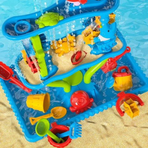 WOOPIE Ogromny Aquapark Stolik Wodny 6w1 Piaskownica Wodospad Tor Wodny 6-poziomowy Modułowy WOOPIE Ogromny Aquapark Stolik Wodny 6w1 Piaskownica Wodospad Tor Wodny 6-poziomowy Modułowy