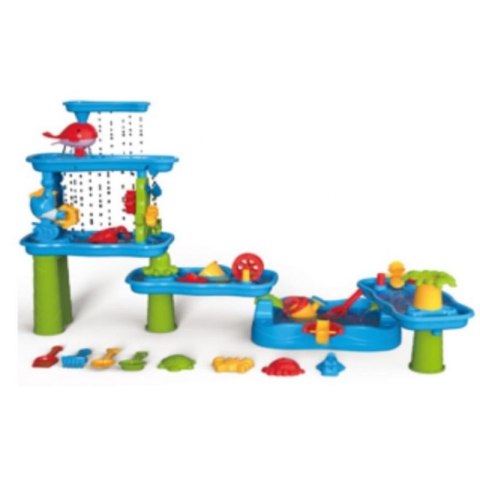 WOOPIE Ogromny Aquapark Stolik Wodny 6w1 Piaskownica Wodospad Tor Wodny 6-poziomowy Modułowy WOOPIE Ogromny Aquapark Stolik Wodny 6w1 Piaskownica Wodospad Tor Wodny 6-poziomowy Modułowy
