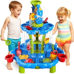 WOOPIE Stolik Wodny 2w1 Piaskownica Fontanna XXL Aquapark z Delfinem