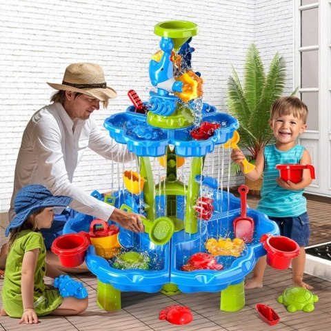 WOOPIE Stolik Wodny 2w1 Piaskownica Fontanna XXL Aquapark z Delfinem WOOPIE Stolik Wodny 2w1 Piaskownica Fontanna XXL Aquapark z Delfinem