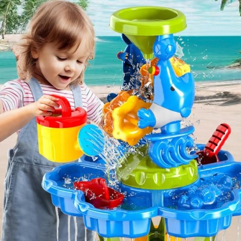 WOOPIE Stolik Wodny 2w1 Piaskownica Fontanna XXL Aquapark z Delfinem WOOPIE Stolik Wodny 2w1 Piaskownica Fontanna XXL Aquapark z Delfinem