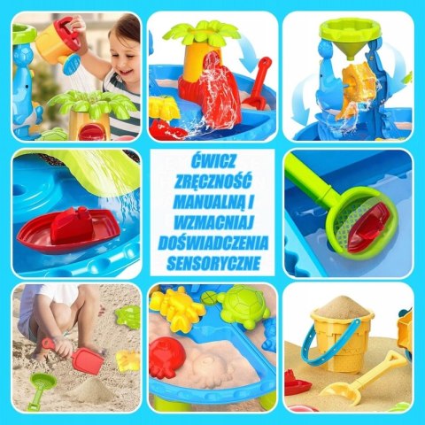 WOOPIE Stolik Wodny 2w1 Piaskownica z Krzesełkiem Aquapark z Delfinem WOOPIE Stolik Wodny 2w1 Piaskownica z Krzesełkiem Aquapark z Delfinem