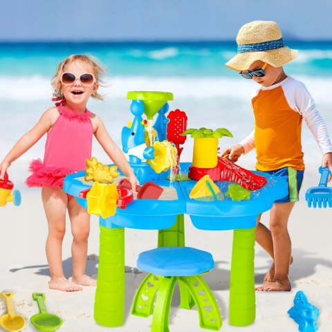 WOOPIE Stolik Wodny 2w1 Piaskownica z Krzesełkiem Aquapark z Delfinem WOOPIE Stolik Wodny 2w1 Piaskownica z Krzesełkiem Aquapark z Delfinem
