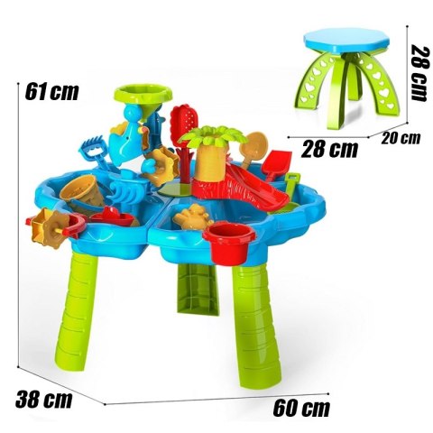 WOOPIE Stolik Wodny 2w1 Piaskownica z Krzesełkiem Aquapark z Delfinem WOOPIE Stolik Wodny 2w1 Piaskownica z Krzesełkiem Aquapark z Delfinem