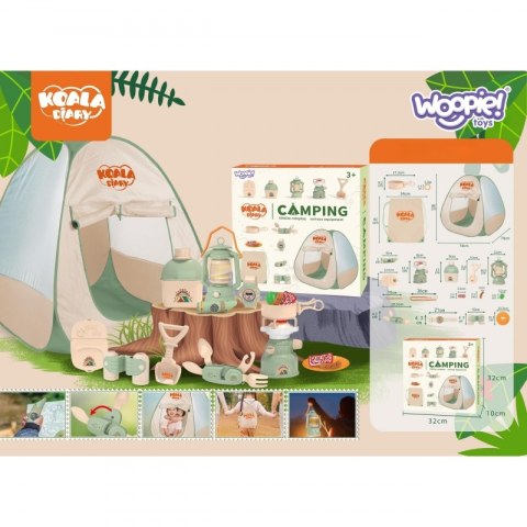 WOOPIE Zestaw Małego Odkrywcy Namiot Kempingowy XXL na Biwak 15 el. WOOPIE Zestaw Małego Odkrywcy Namiot Kempingowy XXL na Biwak 15 el.
