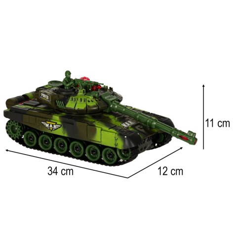 Czołg zdalnie sterowany na pilota RC War Tank 9993 2.4 GHz kamuflaż leśny Czołg zdalnie sterowany na pilota RC War Tank 9993 2.4 GHz kamuflaż leśny