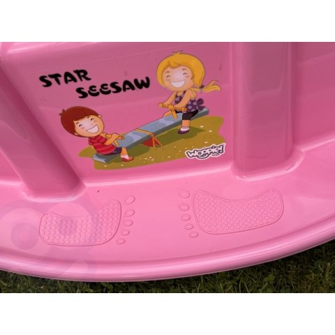 WOOPIE Bujak Wieloosobowy STAR Huśtawka Równoważna Różowa