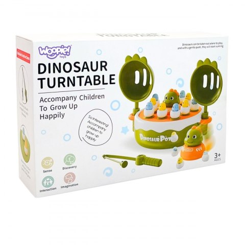 WOOPIE Gra Zręcznościowa Łowienie Dinozaurów 4w1 Katapulta