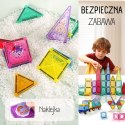 WOOPIE Klocki Magnetyczne Konstrukcyjne 3D Zestaw Edukacyjny Zamek Pojazdy110el..