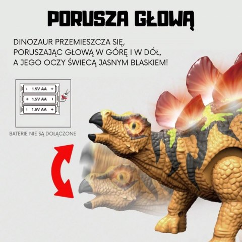 WOOPIE Dinozaur Zdalnie Sterowany RC Robot Stegozaur