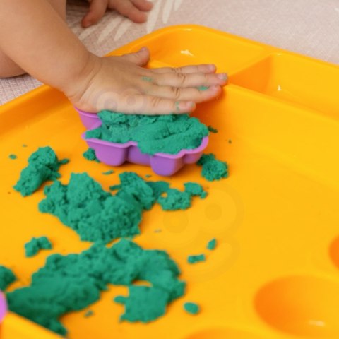 WOOPIE Piasek Kinetyczny 1,2 kg Zestaw XL ZOO Stolik z Foremkami