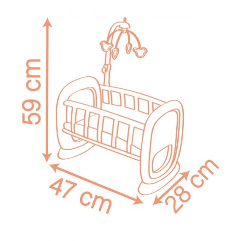 SMOBY Baby Nurse Kołyska z karuzelką